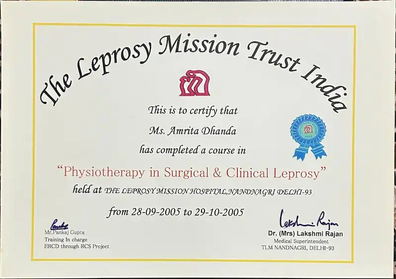 Dr. Amrita Rani professional certificate 10