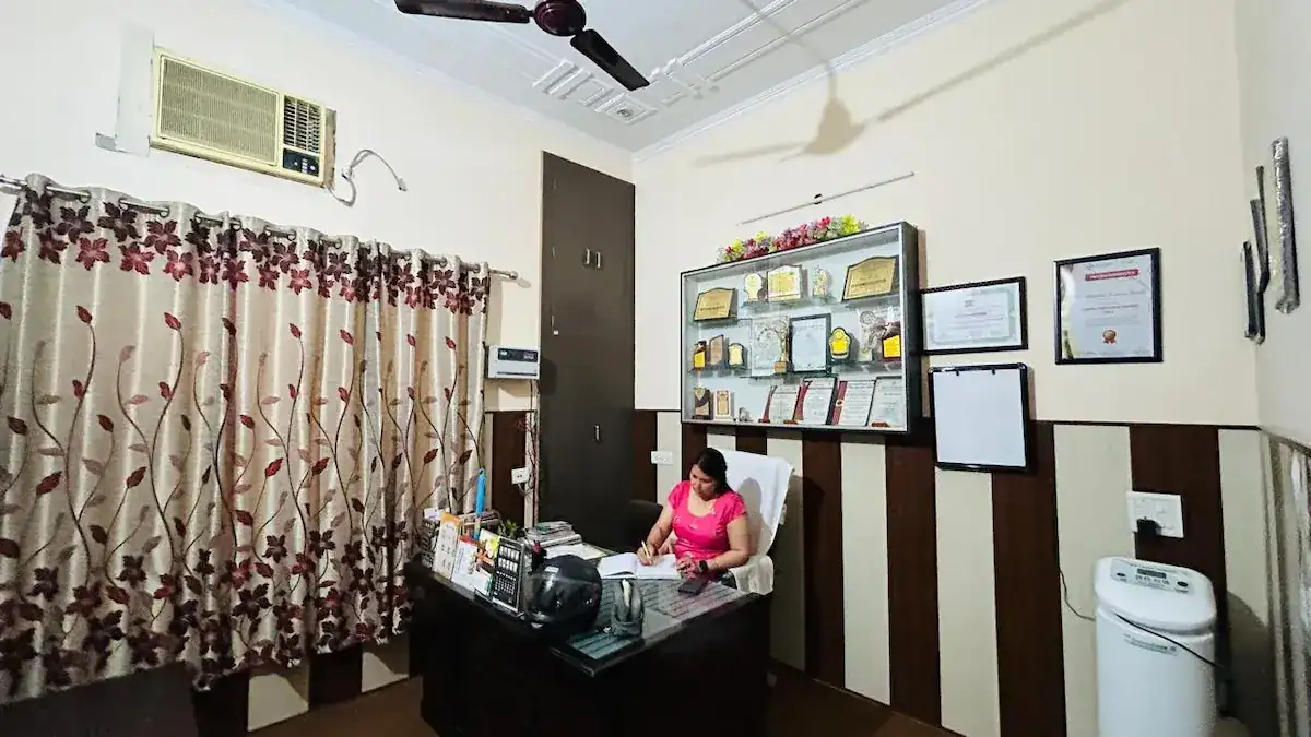 Consultation room at Shamli Physiotherapy Osteo Chiro Clinic
