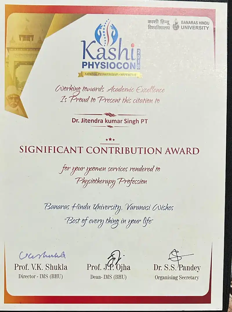Dr. Jitendra Kumar Singh professional certificate 4