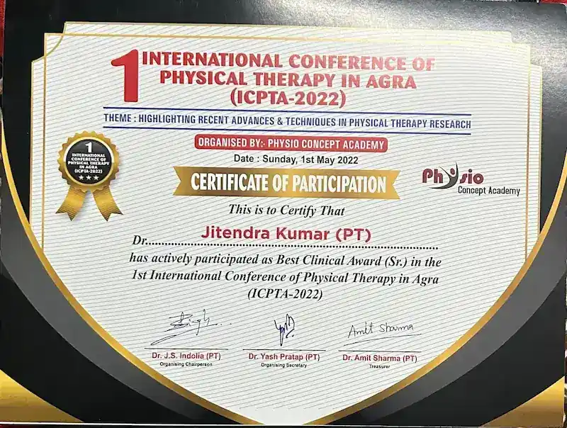Dr. Jitendra Kumar Singh professional certificate 5